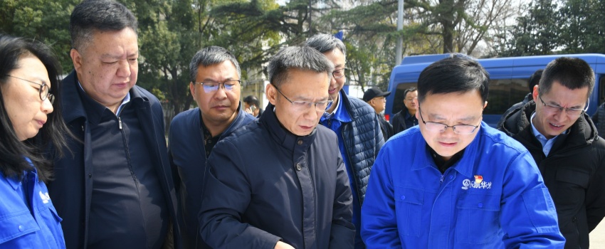 集團公司黨組成員、總會計師陳林到樂凱華光調(diào)研